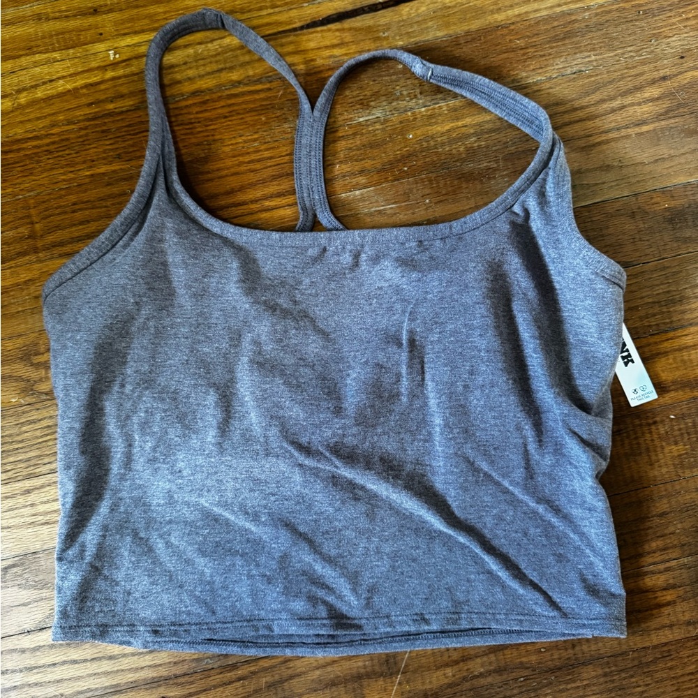 PINK Victoria's Secret Gray Cropped Tank Top